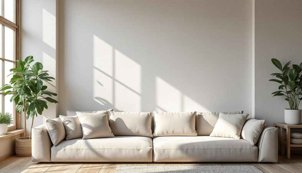 Conseils déco mur dans un salon épuré