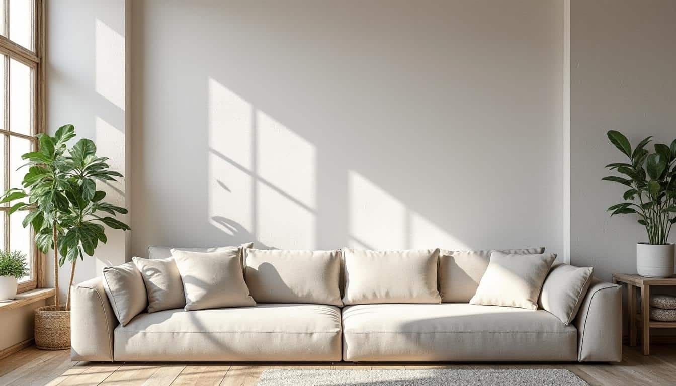 Conseils déco mur dans un salon épuré