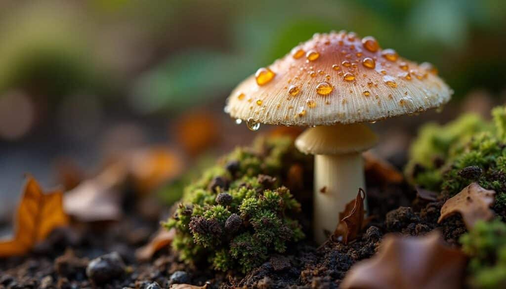 Comprendre le lien entre souche de champignon et sol humide