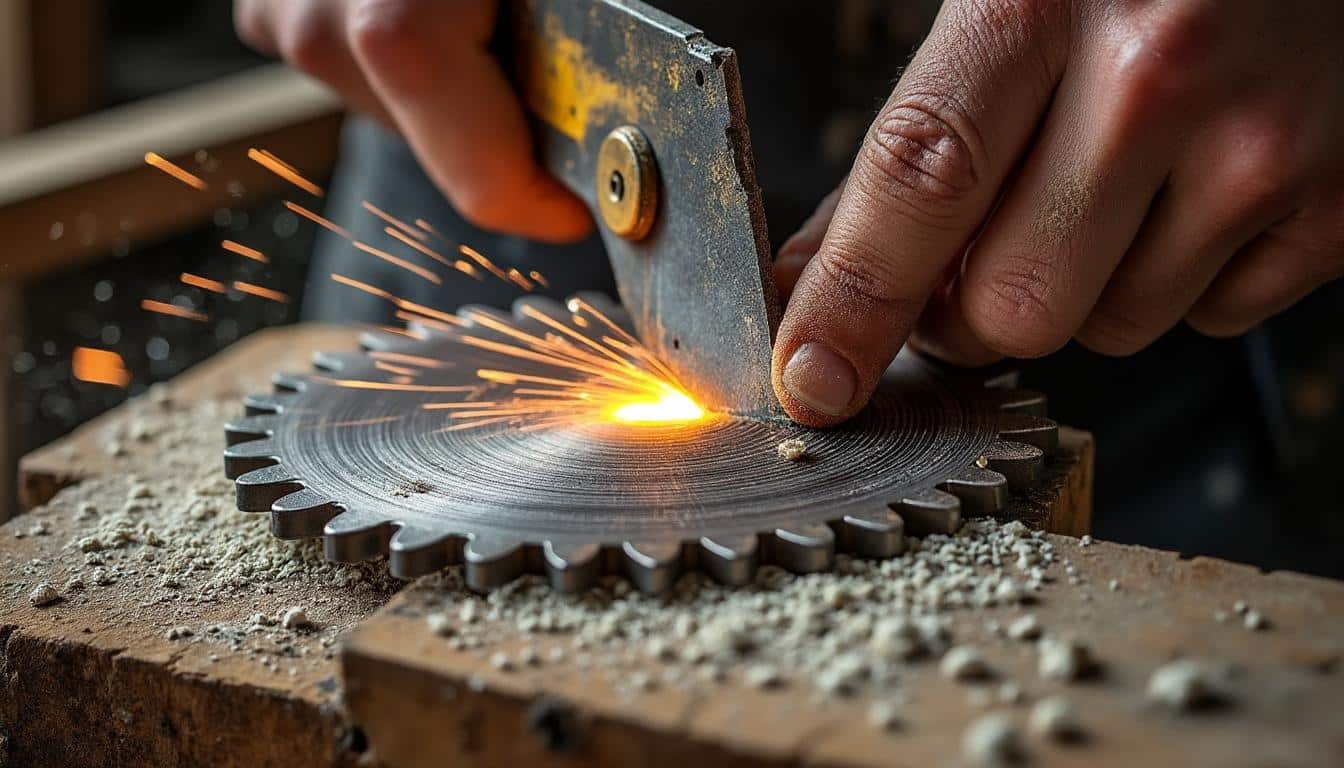 Angle d’affûtage de la scie circulaire à bûches : guide complet