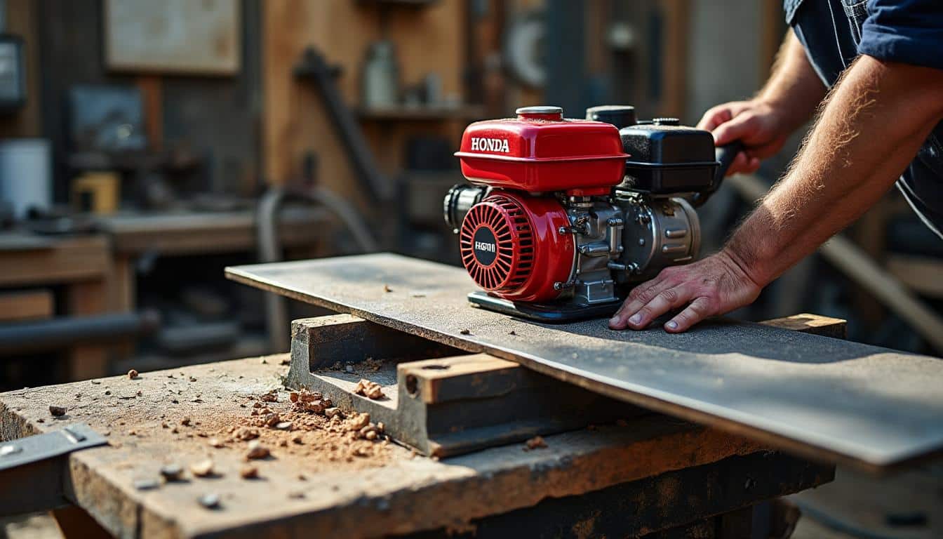 Banc de scie thermique avec moteur Honda : puissance et fiabilité