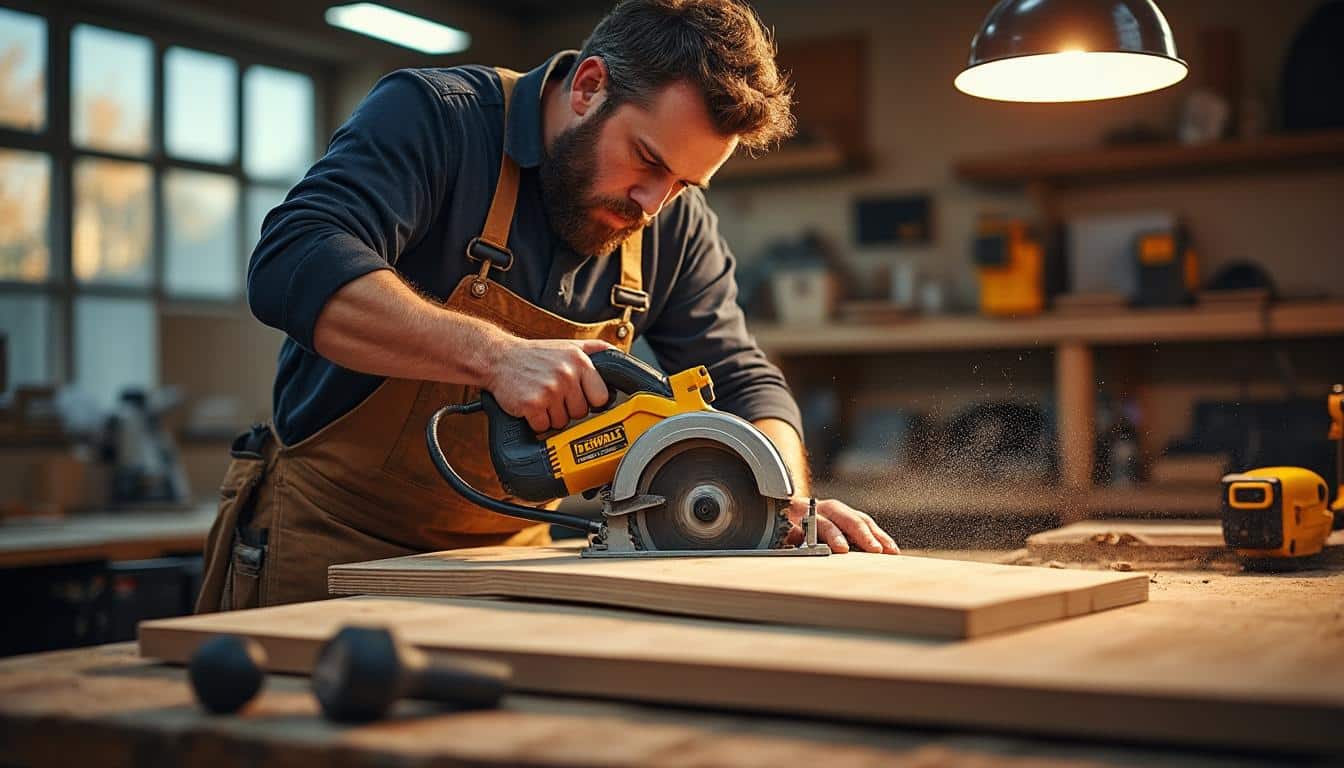 Illustration: Comment les innovations Dewalt améliorent-elles le travail du bois ?