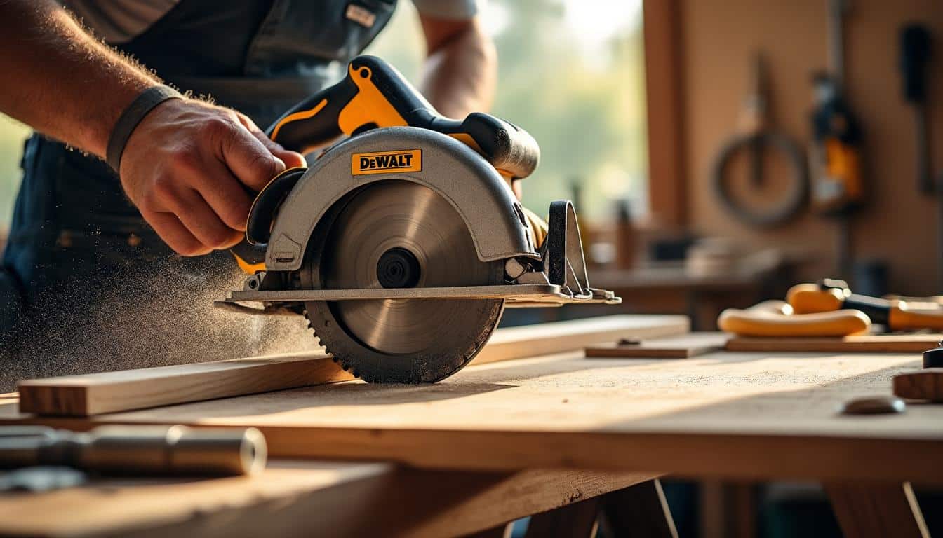 Dewalt scie circulaire sur table : précision et robustesse pro