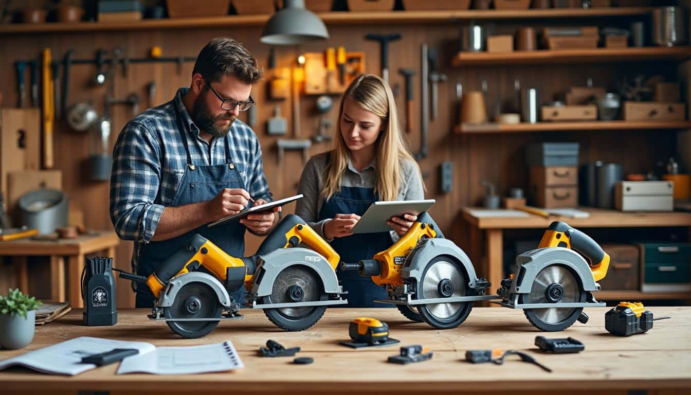 Illustration: Comment comparer les différents modèles de scie circulaire Parkside performance en 2026 ?