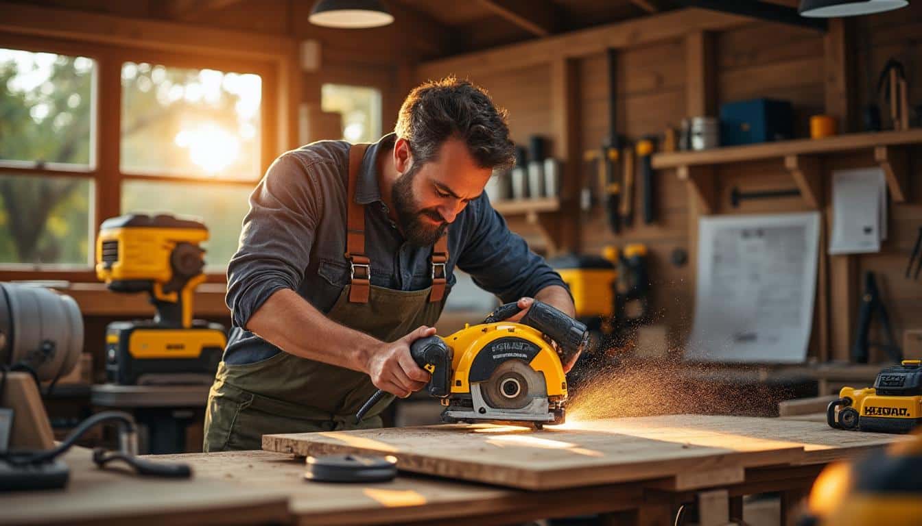 Illustration: Pourquoi la scie sur table Dewalt DWE7485 séduit les bricoleurs exigeants