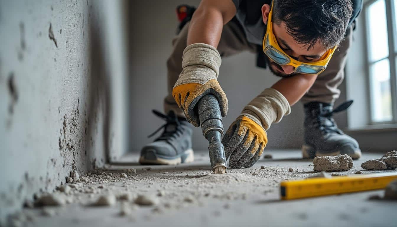 Illustration: Comprendre les spécificités du perçage dans un mur en béton