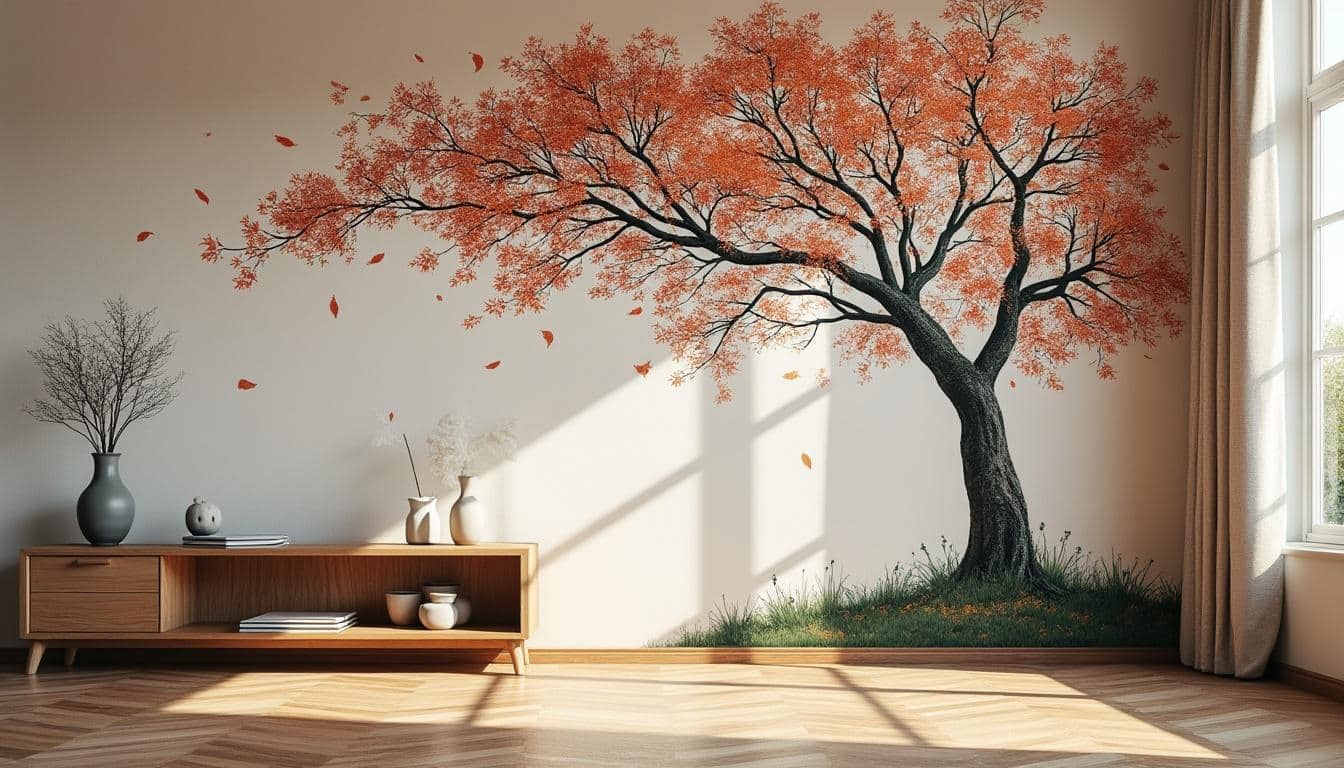 Illustration: Pourquoi l’arbre est-il un symbole puissant dans la décoration murale ?