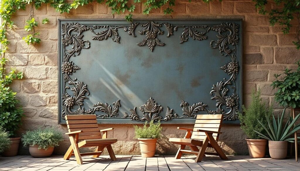 Décoration murale extérieure en fer : élégance et durabilité garanties
