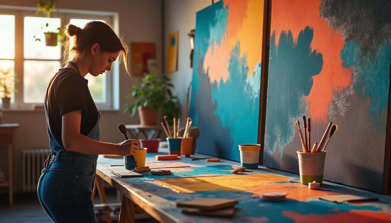 Illustration: Explorer les types et textures de peinture pour sublimer vos murs