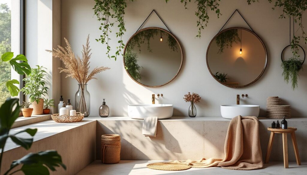 Décoration murale pour la salle de bain : idées et matériaux adaptés