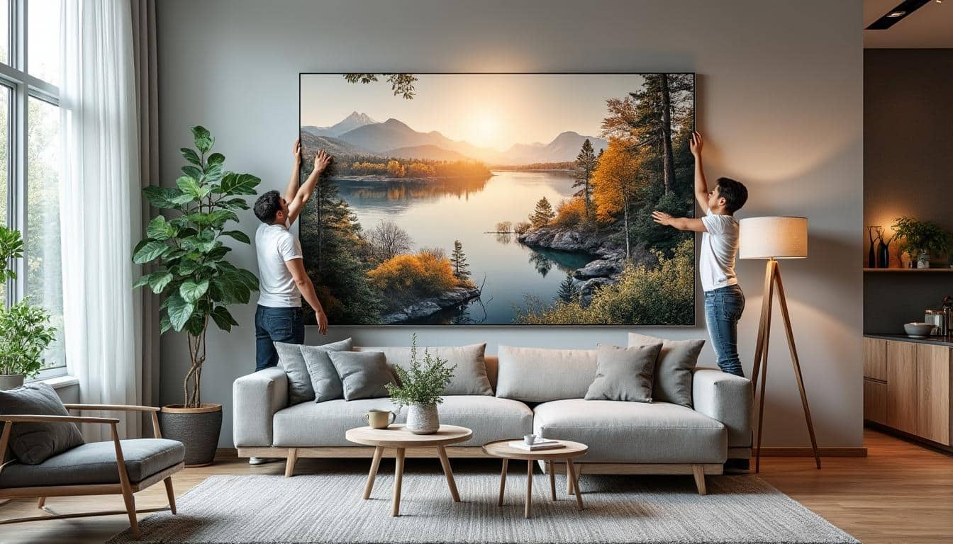 Illustration: Pourquoi choisir une décoration murale en grand format pour votre intérieur ?