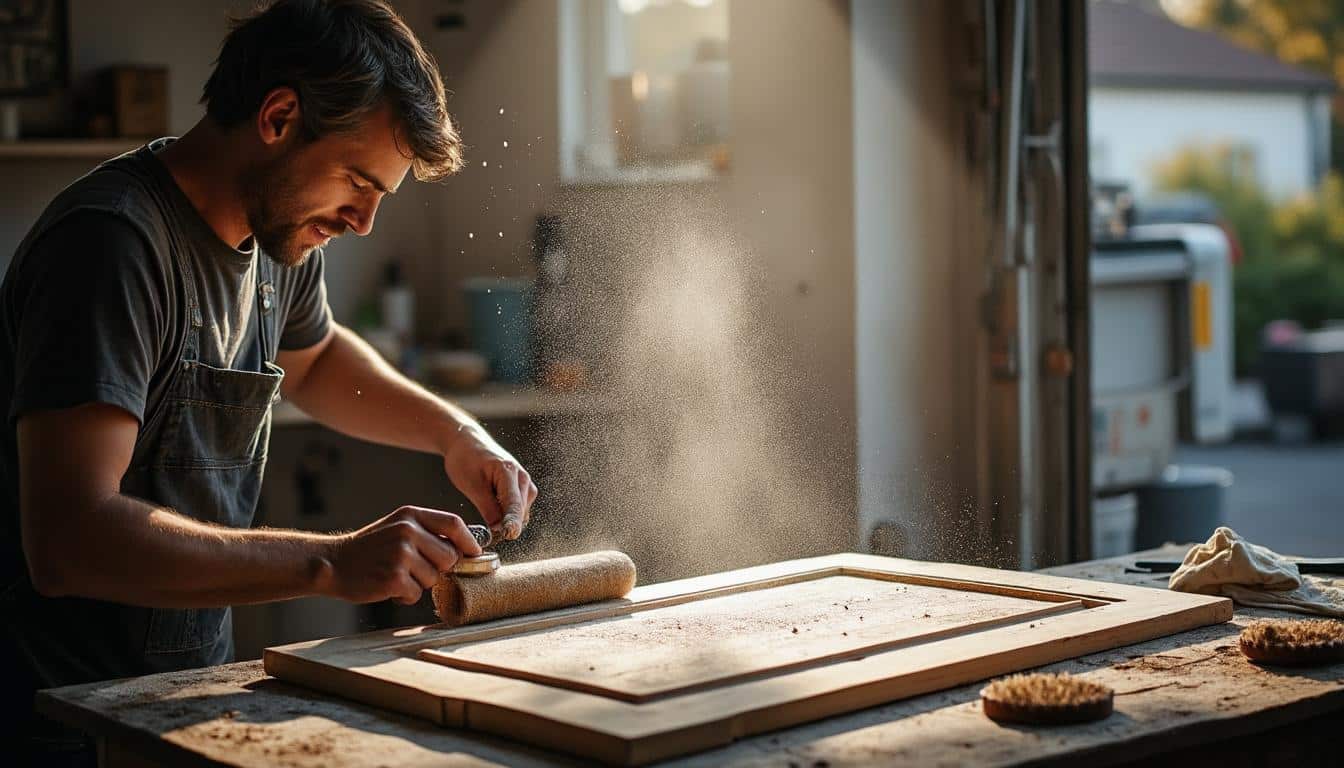 Illustration: Pourquoi il est essentiel de préparer la surface avant de repeindre une porte